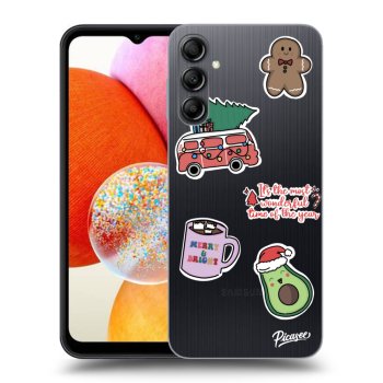 Picasee husă transparentă din silicon pentru Samsung Galaxy A14 5G A146P - Christmas Stickers