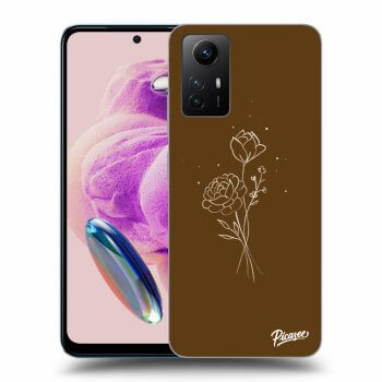 Picasee ULTIMATE CASE pentru Xiaomi Redmi Note 12S - Brown flowers