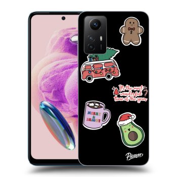 Husă pentru Xiaomi Redmi Note 12S - Christmas Stickers