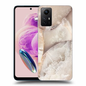 Picasee husă neagră din silicon pentru Xiaomi Redmi Note 12S - Cream marble