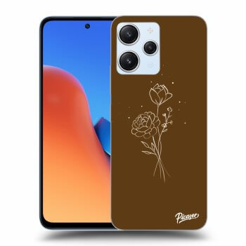 Husă pentru Xiaomi Redmi 12 4G - Brown flowers