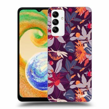 Husă pentru Samsung Galaxy A04s A047F - Purple Leaf