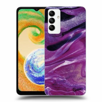 Husă pentru Samsung Galaxy A04s A047F - Purple glitter