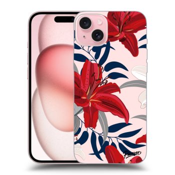 Husă pentru Apple iPhone 15 - Red Lily