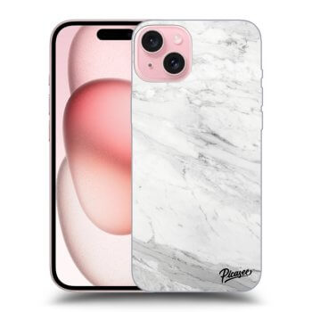 Husă pentru Apple iPhone 15 - White marble