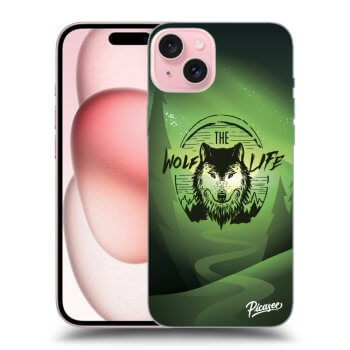 Picasee ULTIMATE CASE MagSafe pentru Apple iPhone 15 - Wolf life