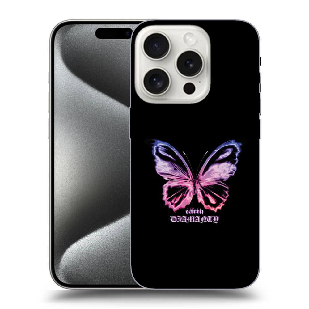 Picasee ULTIMATE CASE MagSafe pentru Apple iPhone 15 Pro - Diamanty Purple
