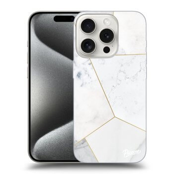 Husă pentru Apple iPhone 15 Pro - White tile