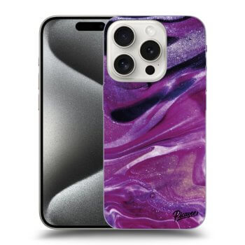 Husă pentru Apple iPhone 15 Pro - Purple glitter