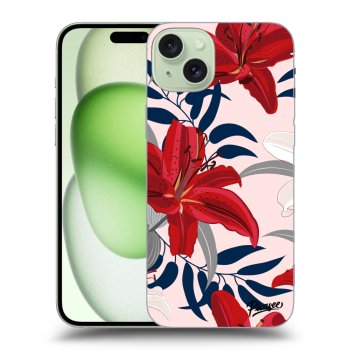 Husă pentru Apple iPhone 15 Plus - Red Lily
