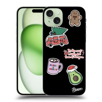 Picasee ULTIMATE CASE MagSafe pentru Apple iPhone 15 Plus - Christmas Stickers