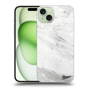 Picasee ULTIMATE CASE MagSafe pentru Apple iPhone 15 Plus - White marble