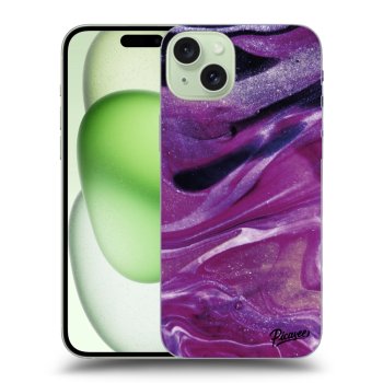 Husă pentru Apple iPhone 15 Plus - Purple glitter