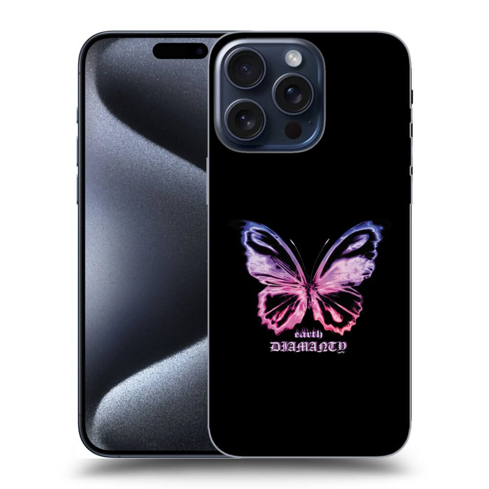 Picasee ULTIMATE CASE MagSafe pentru Apple iPhone 15 Pro Max - Diamanty Purple