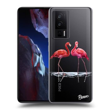 Husă pentru Xiaomi Poco F5 Pro 5G - Flamingos couple