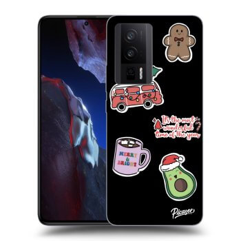 Husă pentru Xiaomi Poco F5 Pro 5G - Christmas Stickers