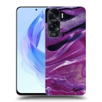Husă pentru Honor 90 Lite 5G - Purple glitter