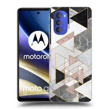 Picasee husă neagră din silicon pentru Motorola Moto G51 - Light geometry