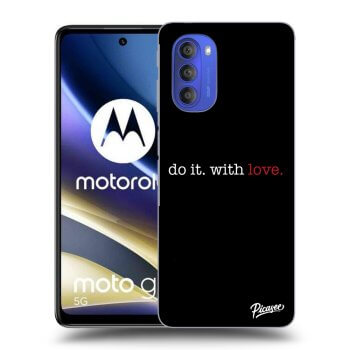 Picasee husă neagră din silicon pentru Motorola Moto G51 - Do it. With love.