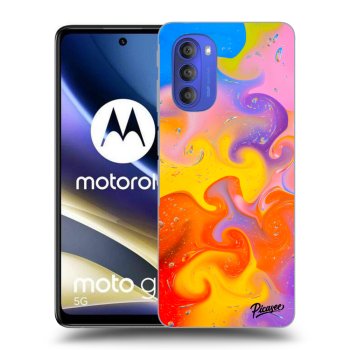 Picasee husă neagră din silicon pentru Motorola Moto G51 - Bubbles