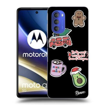 Husă pentru Motorola Moto G51 - Christmas Stickers