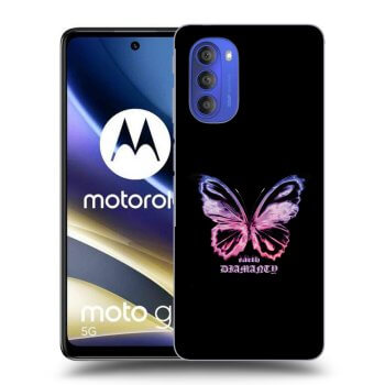 Picasee husă neagră din silicon pentru Motorola Moto G51 - Diamanty Purple