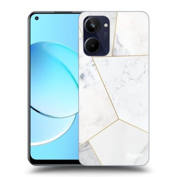 Husă pentru Realme 10 4G - White tile
