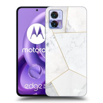 Husă pentru Motorola Edge 30 Neo - White tile