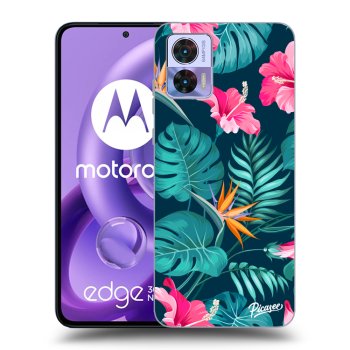 Husă pentru Motorola Edge 30 Neo - Pink Monstera
