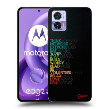 Picasee husă neagră din silicon pentru Motorola Edge 30 Neo - Motto life