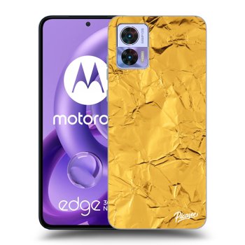 Picasee husă neagră din silicon pentru Motorola Edge 30 Neo - Gold