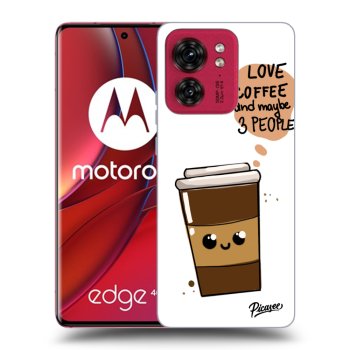 Husă pentru Motorola Edge 40 - Cute coffee