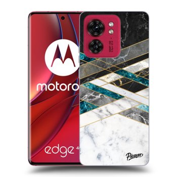 Husă pentru Motorola Edge 40 - Black & White geometry