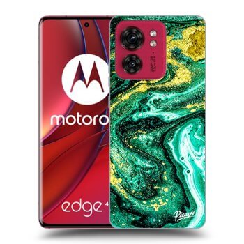 Husă pentru Motorola Edge 40 - Green Gold