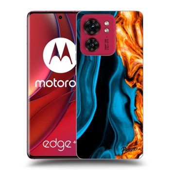 Husă pentru Motorola Edge 40 - Gold blue