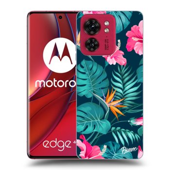 Husă pentru Motorola Edge 40 - Pink Monstera