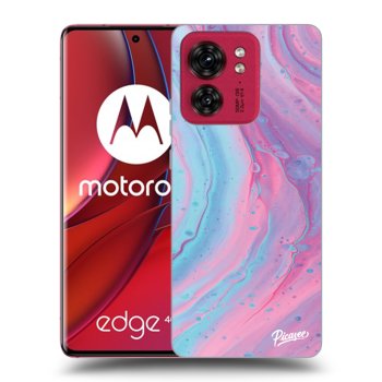 Husă pentru Motorola Edge 40 - Pink liquid