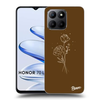 Husă pentru Honor 70 Lite - Brown flowers