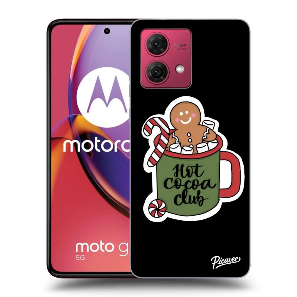 Picasee husă neagră din silicon pentru Motorola Moto G84 5G - Hot Cocoa Club