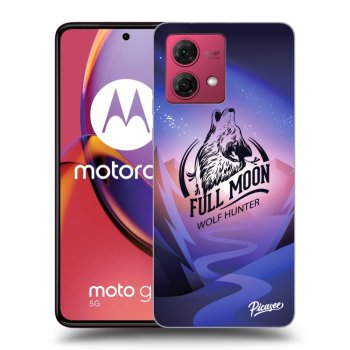 Picasee husă neagră din silicon pentru Motorola Moto G84 5G - Wolf