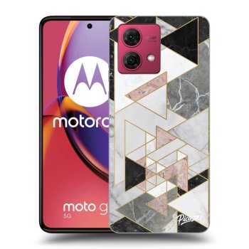 Picasee husă neagră din silicon pentru Motorola Moto G84 5G - Light geometry
