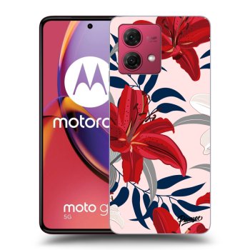 Husă pentru Motorola Moto G84 5G - Red Lily