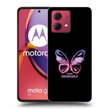 Picasee husă neagră din silicon pentru Motorola Moto G84 5G - Diamanty Purple