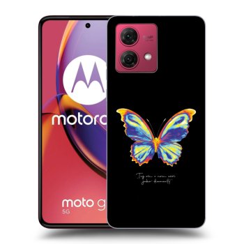 Picasee husă neagră din silicon pentru Motorola Moto G84 5G - Diamanty Black