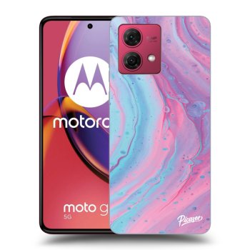 Husă pentru Motorola Moto G84 5G - Pink liquid