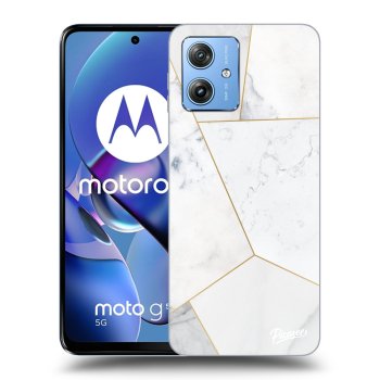 Husă pentru Motorola Moto G54 5G - White tile