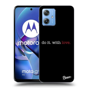 Picasee husă neagră din silicon pentru Motorola Moto G54 5G - Do it. With love.