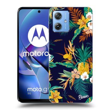 Picasee husă neagră din silicon pentru Motorola Moto G54 5G - Pineapple Color