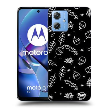 Picasee husă neagră din silicon pentru Motorola Moto G54 5G - Mistletoe