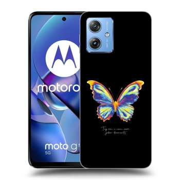 Picasee husă neagră din silicon pentru Motorola Moto G54 5G - Diamanty Black